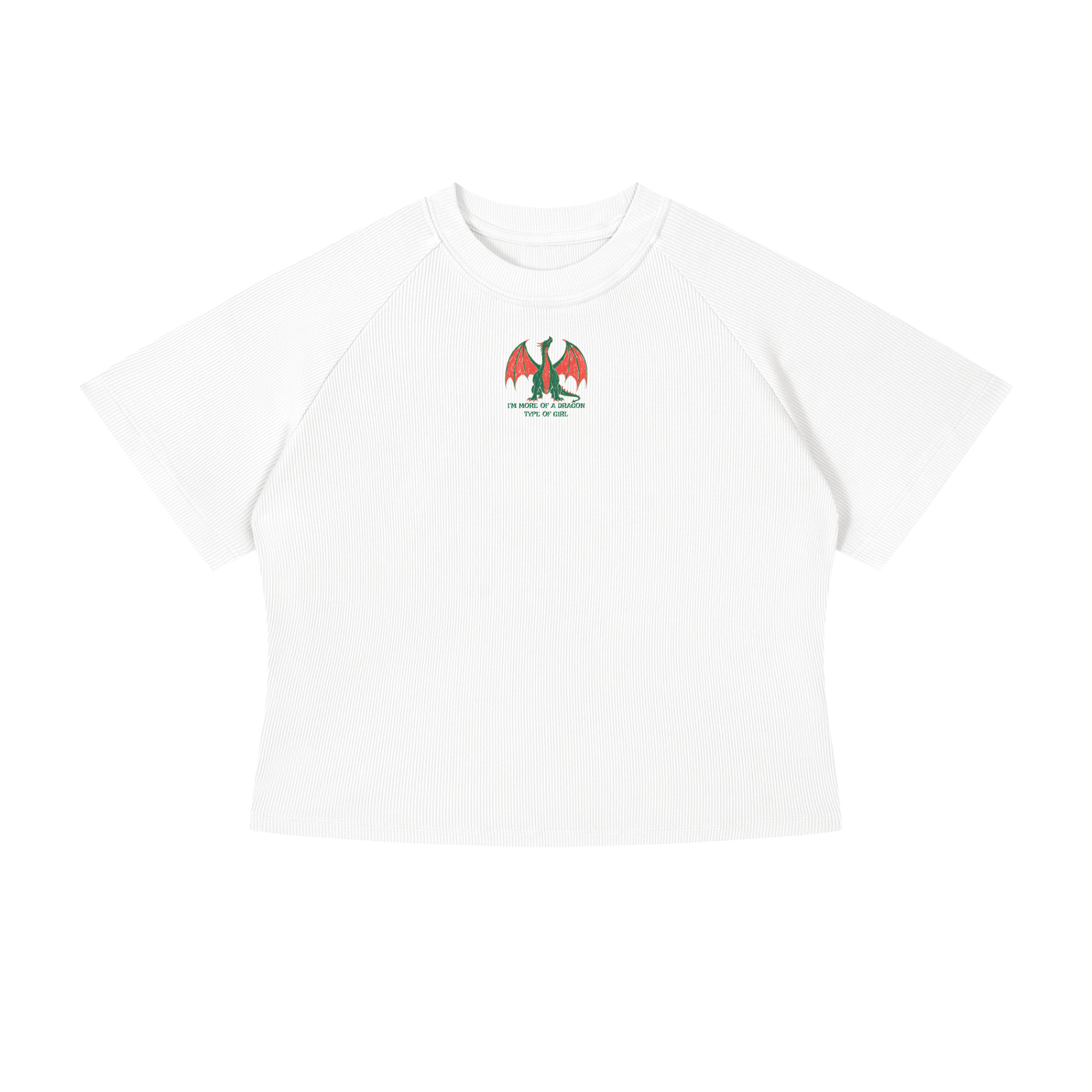 I'm More Of A Dragon Type Of Girl (1) Crop T-Shirt