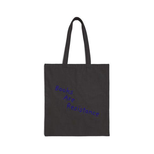 Books Are Resistance Cotton Canvas Tote Bag