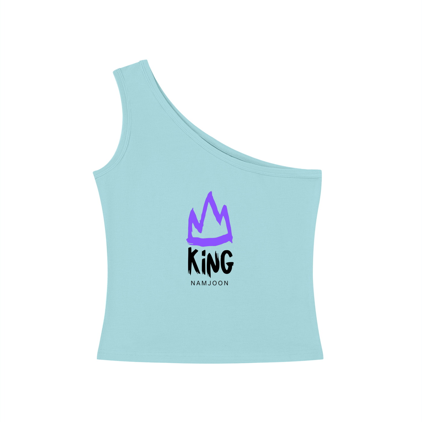 King Namjoon One-Shoulder Crop T-Shirt