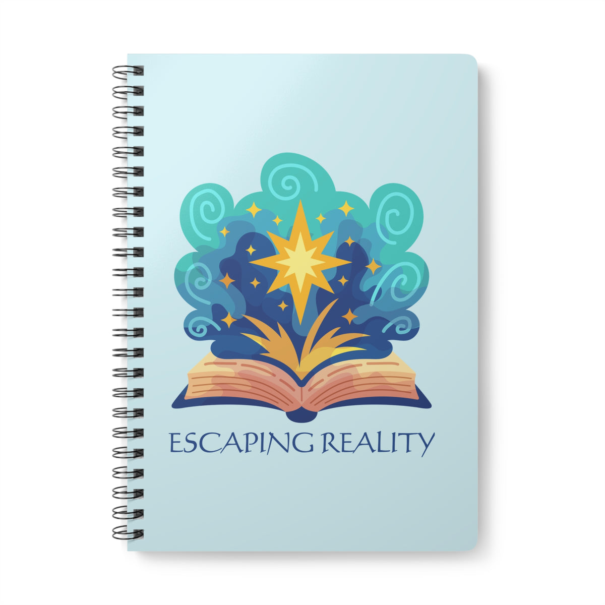 Escaping Reality (Magic) Wirobound Softcover Notebook, A5
