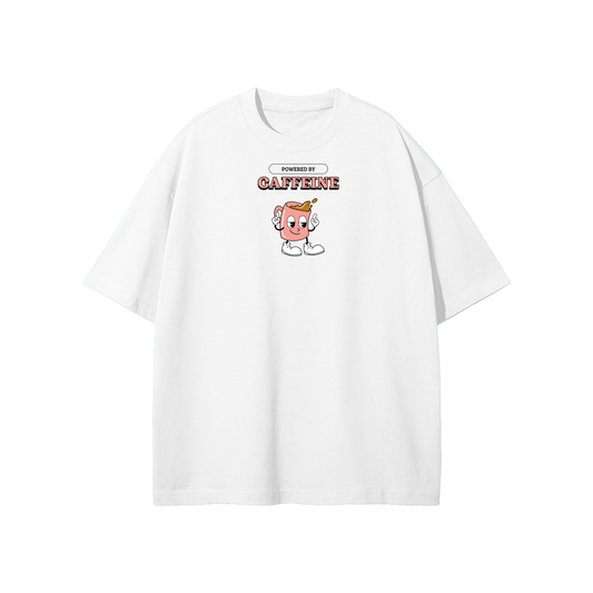 Powered By Caffeine Streetwear Heavyweight Loose Fit T-Shirt