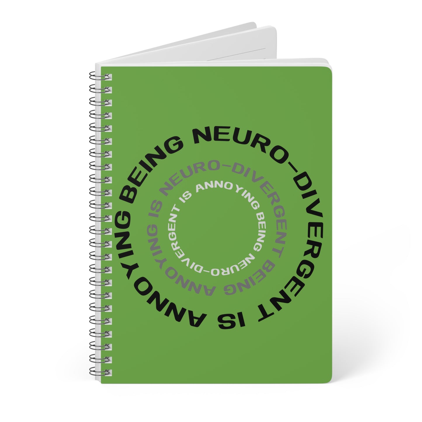 Being Neuro-Divergent Is Annoying Wirobound Softcover Notebook, A5