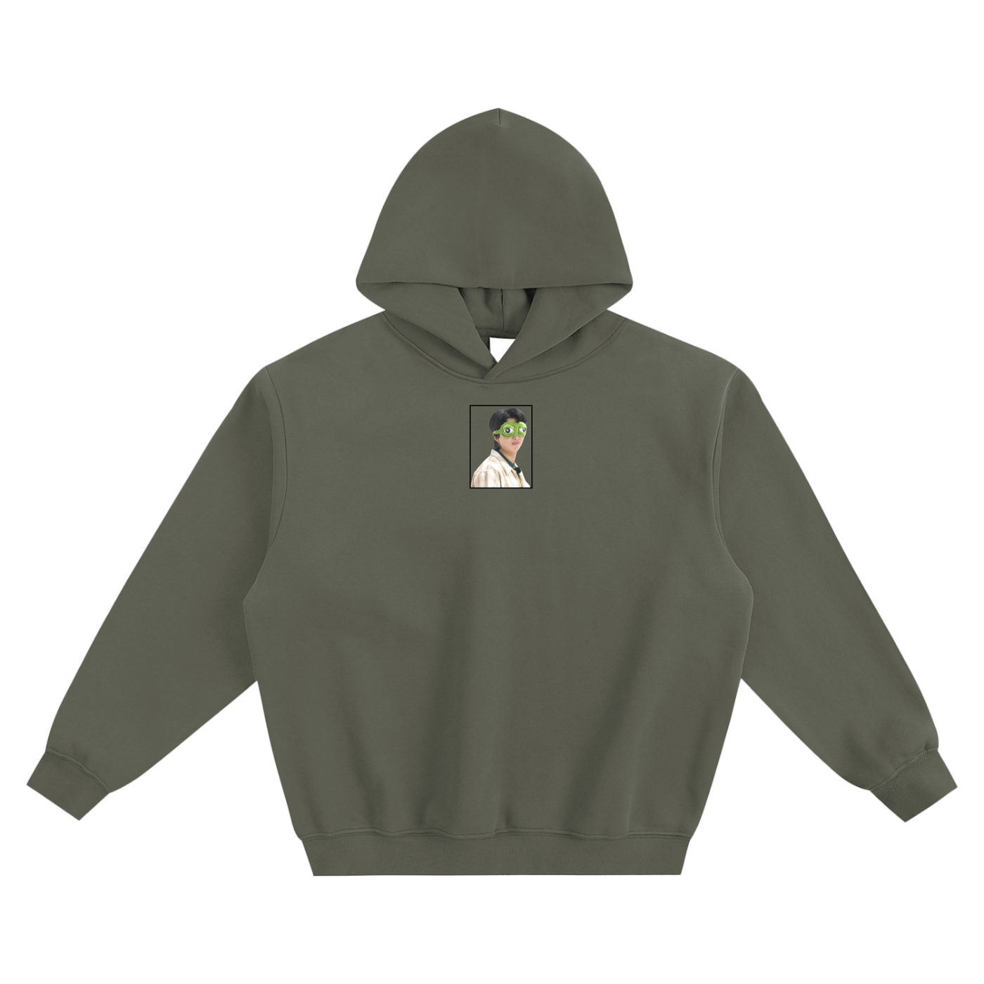 Namjoon Frog Fleeced Boxy Hoodie