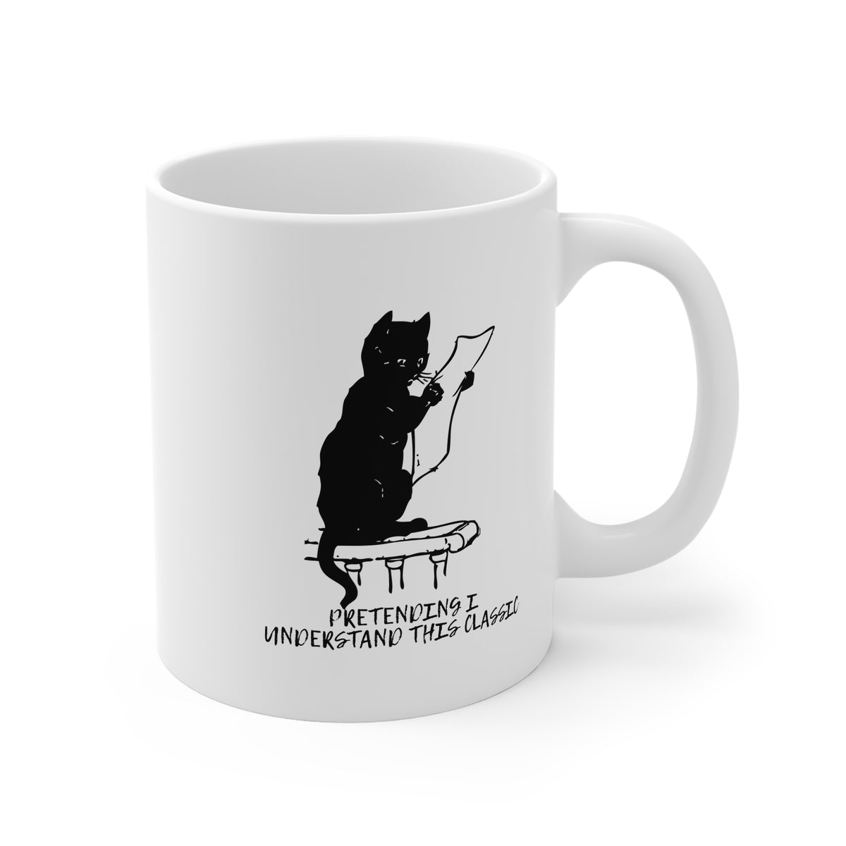 Pretending I Understand This Classic (Cat) 11oz White Mug