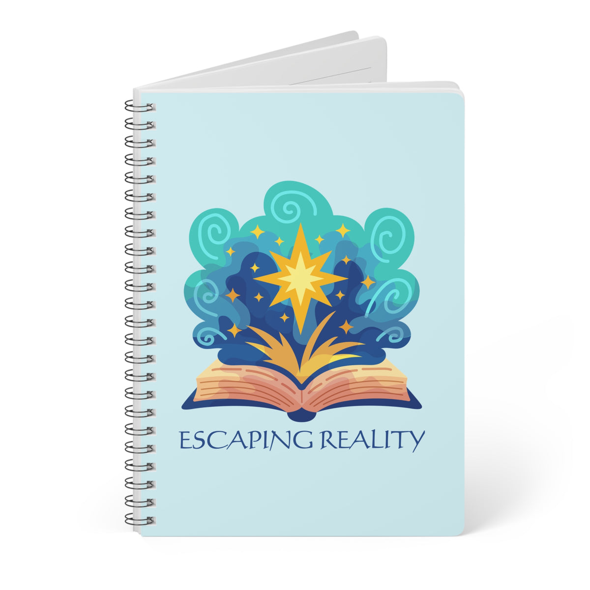 Escaping Reality (Magic) Wirobound Softcover Notebook, A5