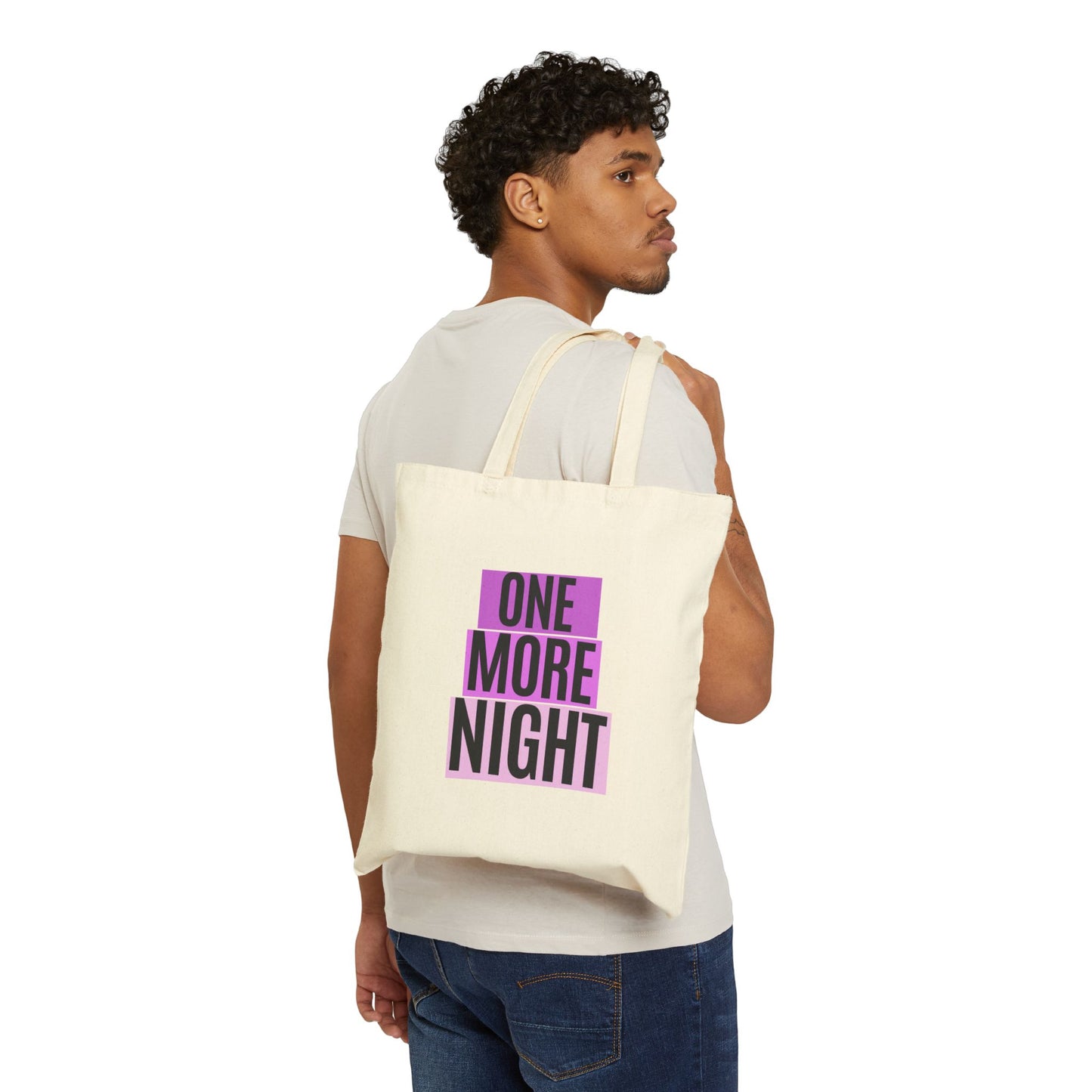 One More Night (1) Cotton Canvas Tote Bag