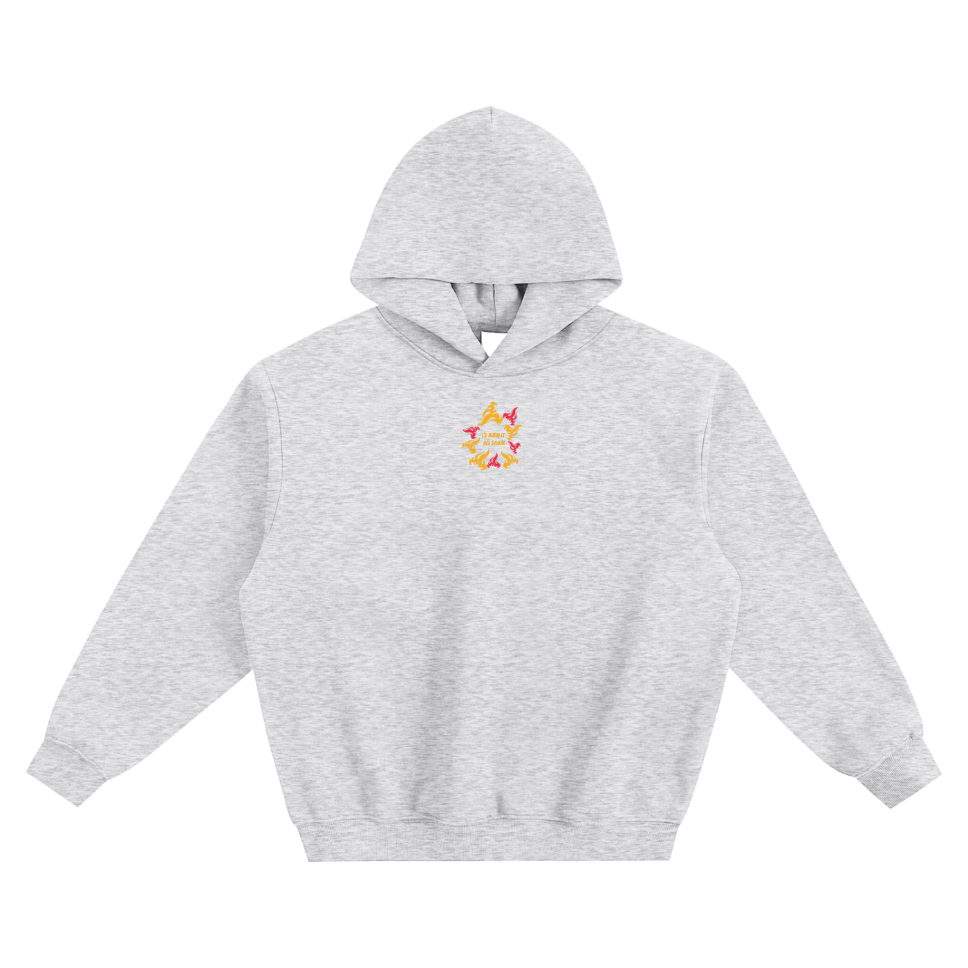 I'd Burn It All Down Fire (Percy Jackson) Fleeced Boxy Hoodie
