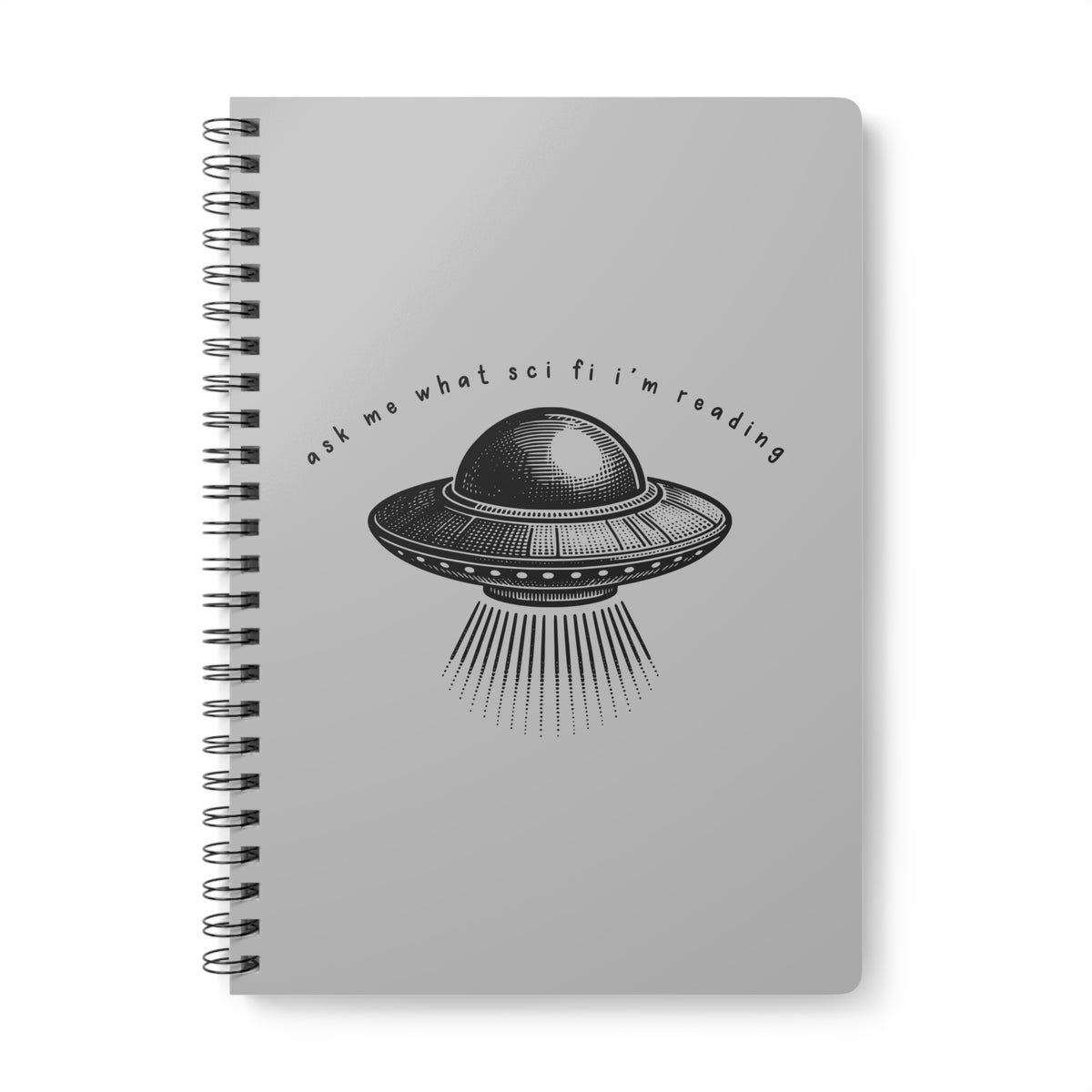 Ask Me What Scifi I'm Reading Wirobound Softcover Notebook, A5