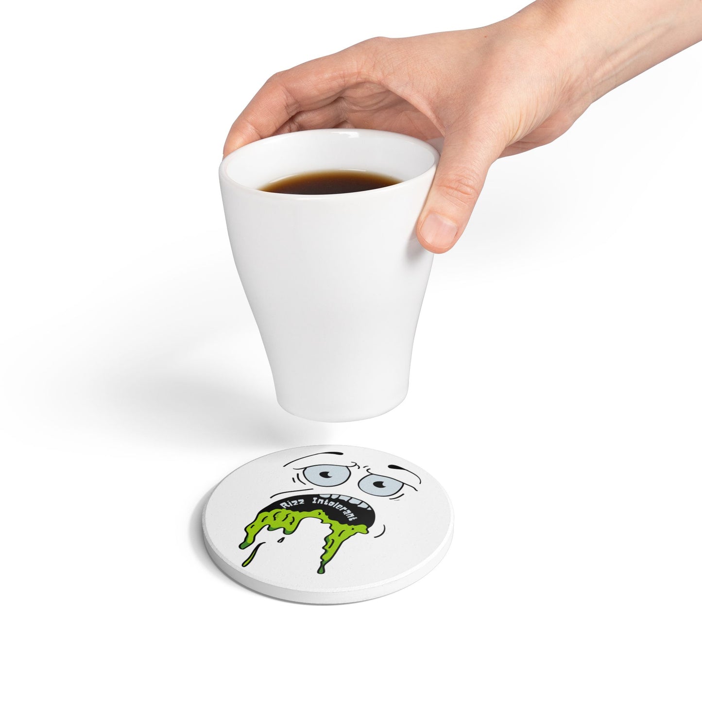 Rizz Intolerant Ceramic Coaster