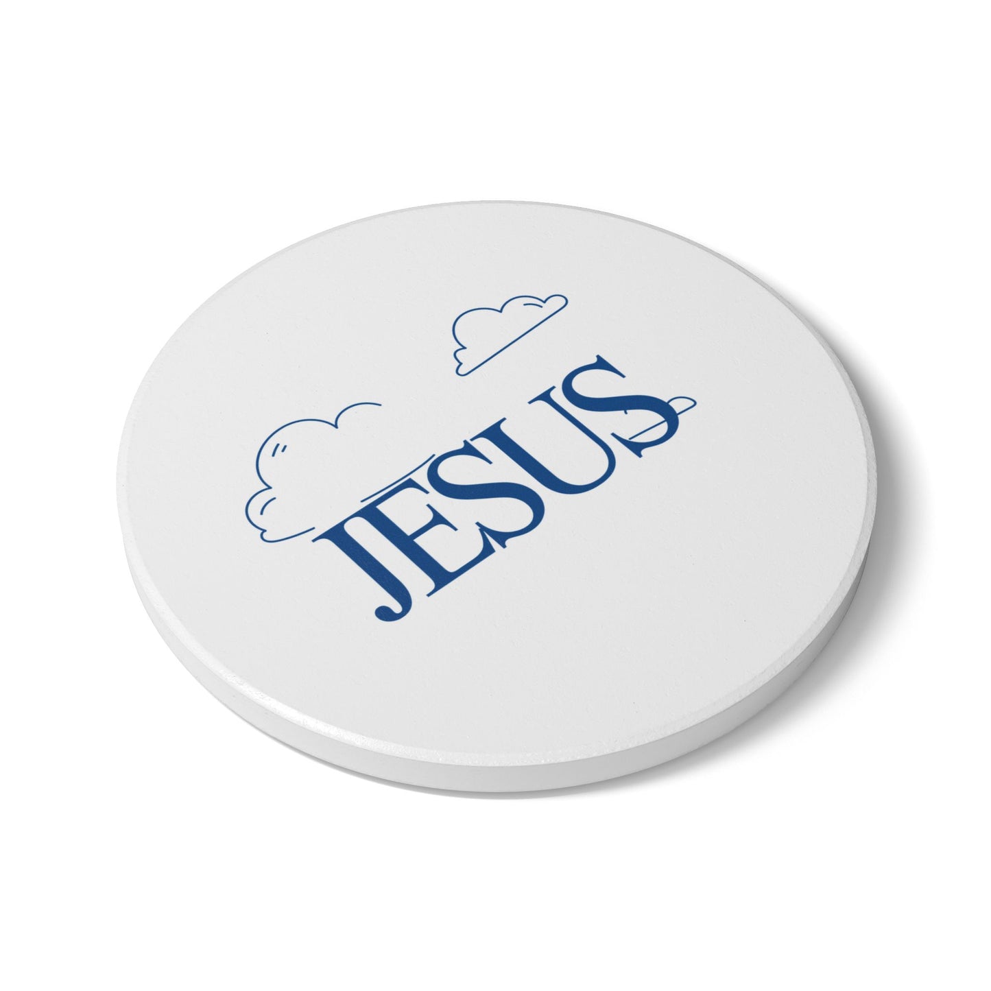 Jesus (Cloud) Ceramic Coaster