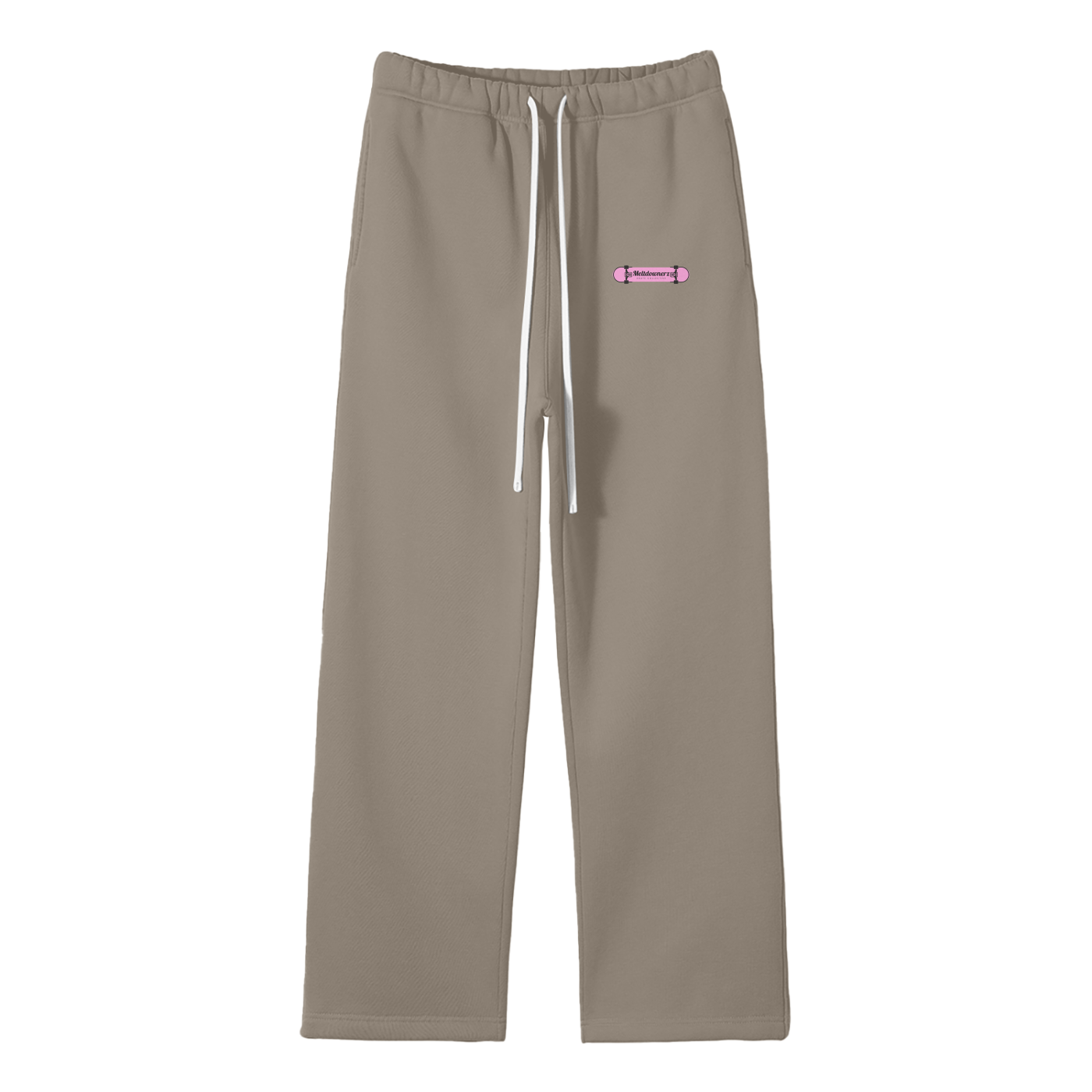 Meltdownerz Skate Club Streetwear Fleece Straight Leg Pants