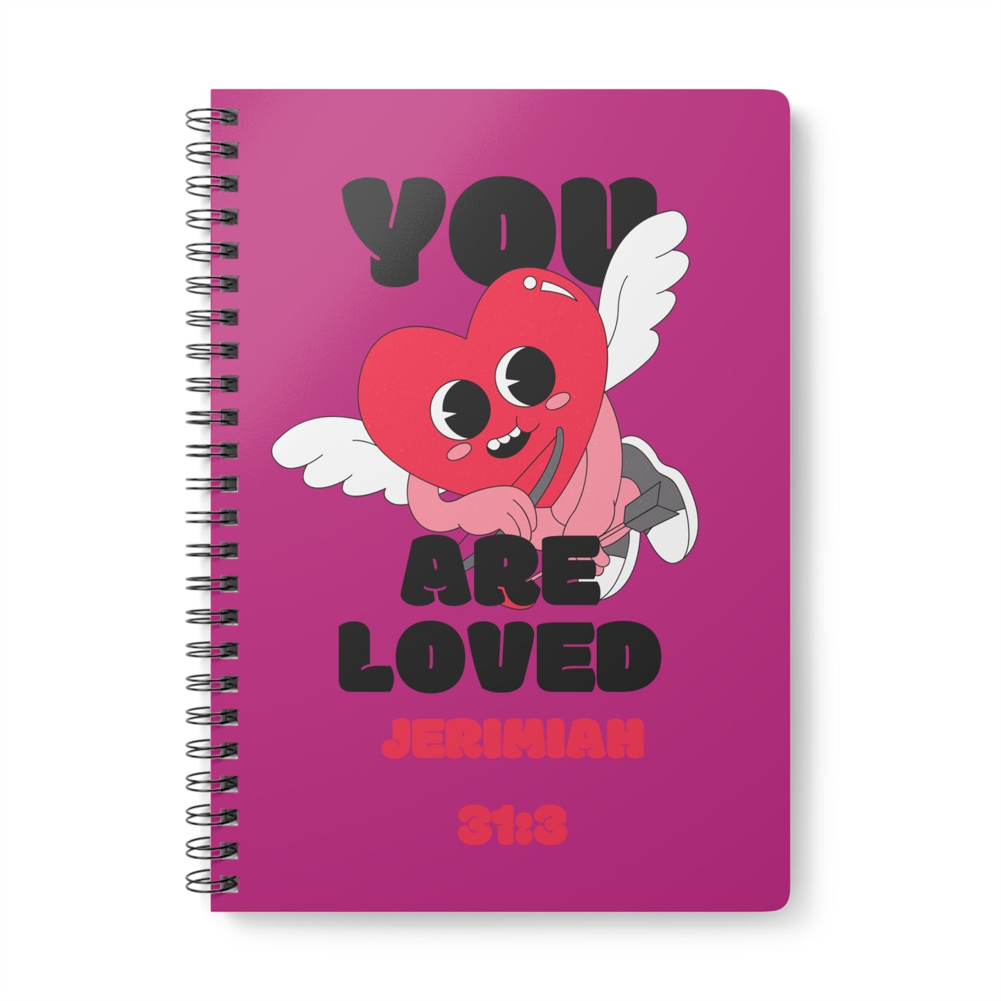 You Are Loved Wirobound Softcover Notebook, A5