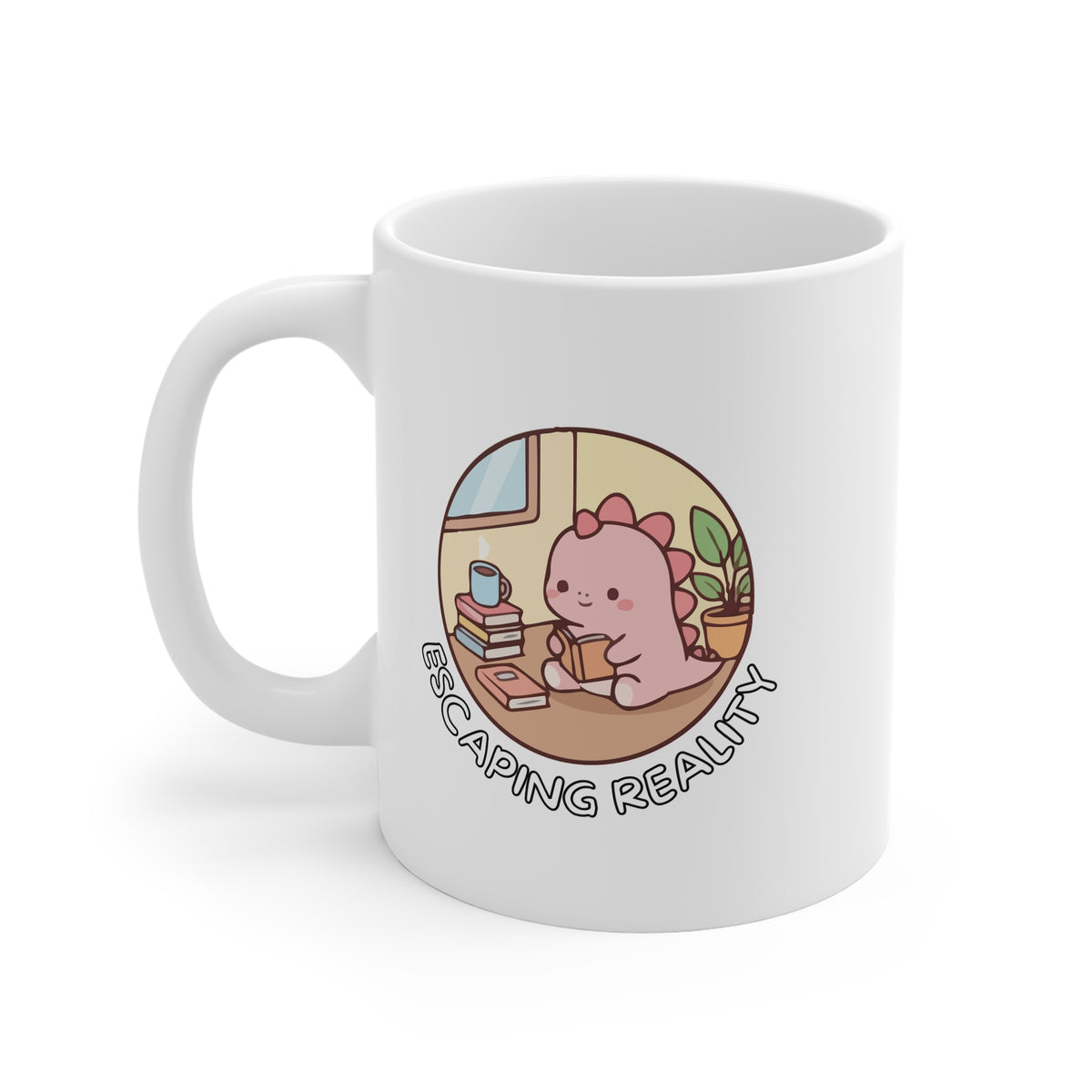 Escaping Reality (Dino) 11oz White Mug