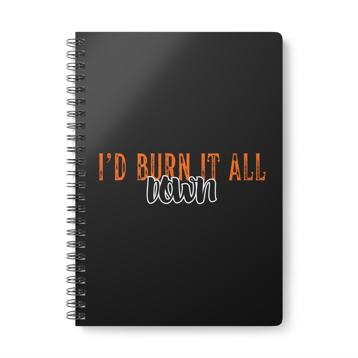I'd Burn It All Down (Percy Jackson) Wirobound Softcover Notebook, A5