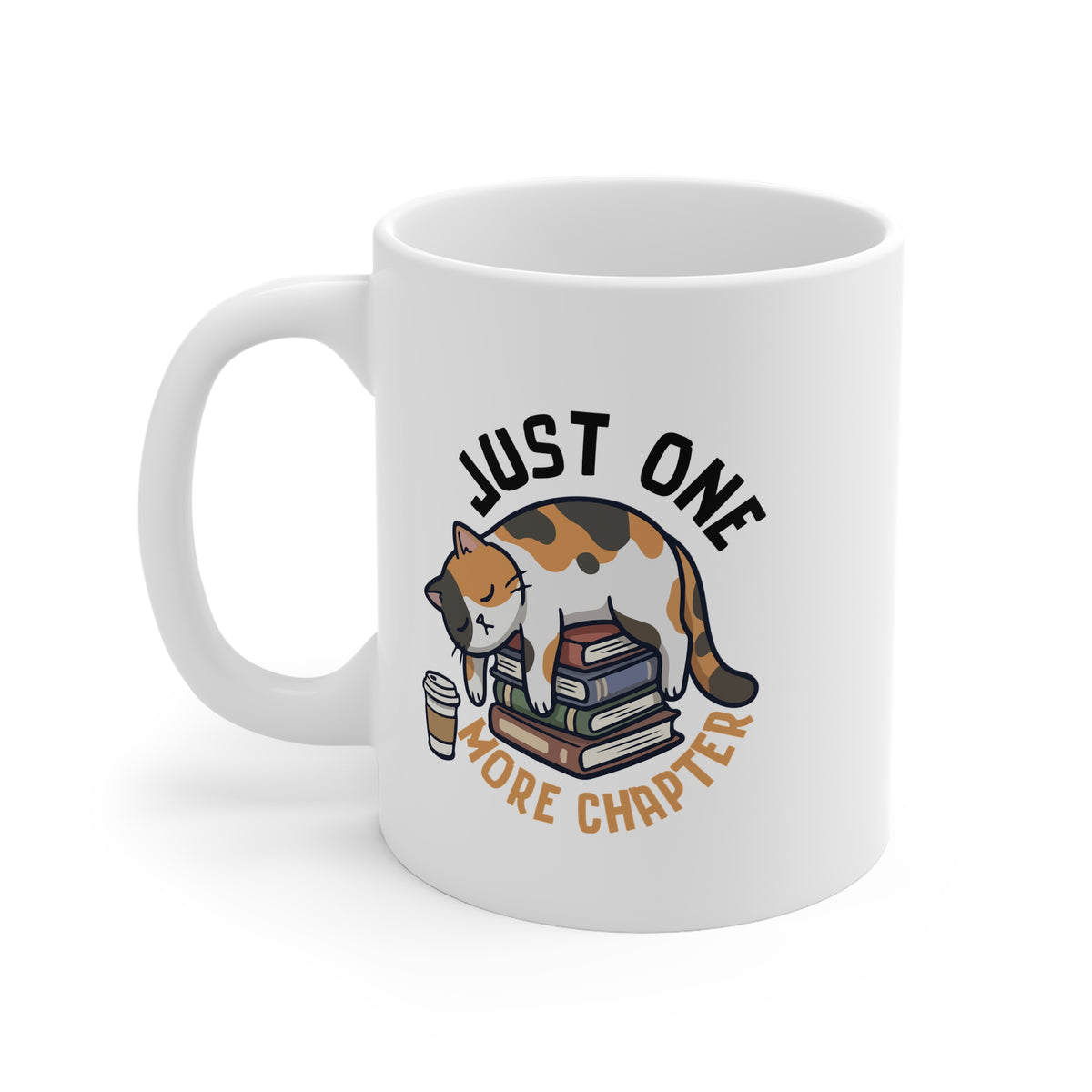 Just One More Chapter (Cat) 11oz White Mug