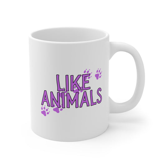 Like Animals BTS (Footprints) 11oz White Mug