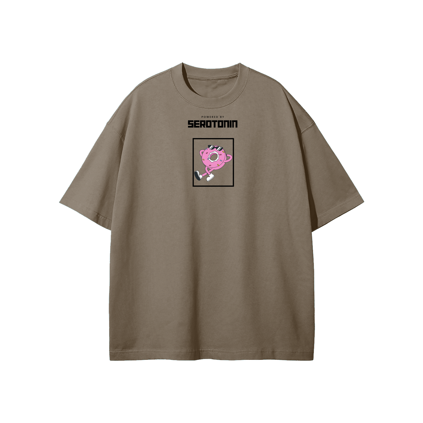 Powered By Serotonin Streetwear Heavyweight Loose Fit T-Shirt