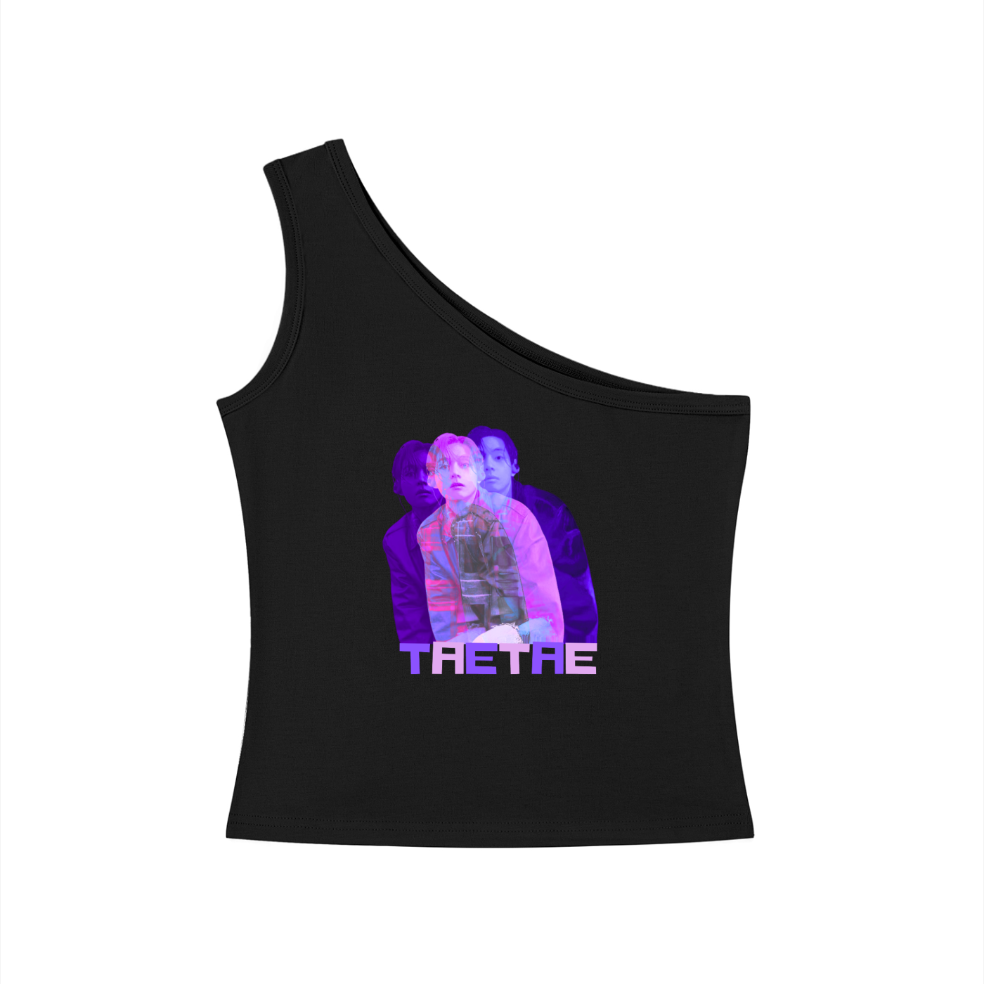 TaeTae One-Shoulder Crop T-Shirt