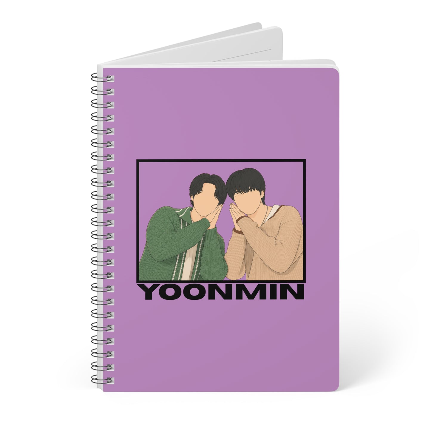 Yoonmin (Yoongi & Jimin) Wirobound Softcover Notebook, A5