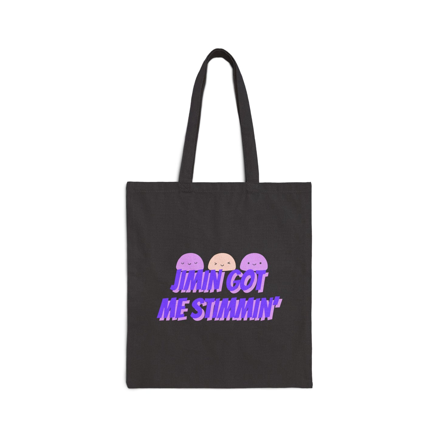 Jimin Got Me Stimmin (Mochi) Cotton Canvas Tote Bag