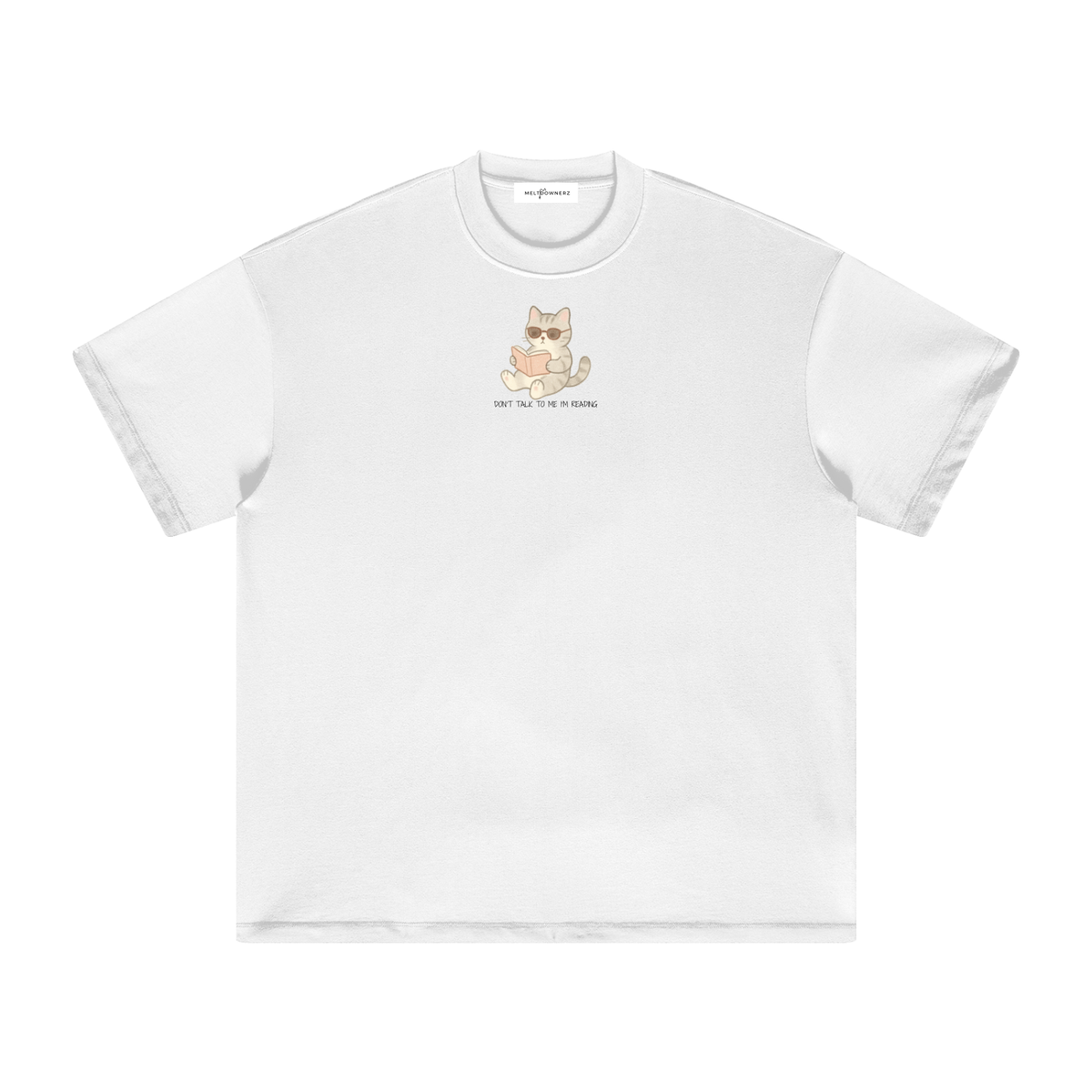 Don't Talk To Me I'm Reading (Cat) Heavyweight T-Shirt
