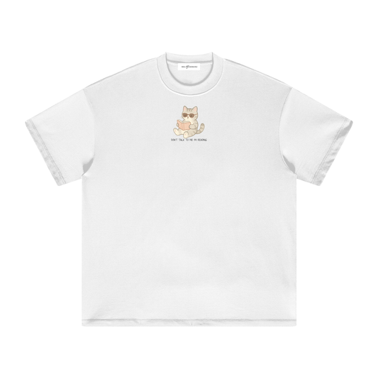 Don't Talk To Me I'm Reading (Cat) Heavyweight T-Shirt