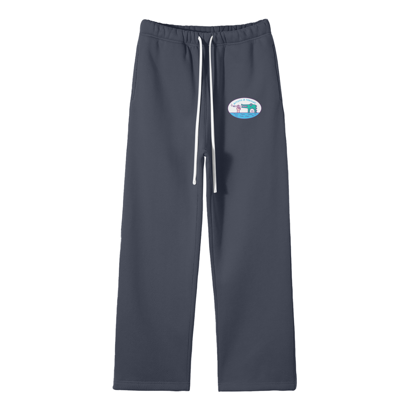 Autistic & Thriving Streetwear Fleece Straight Leg Pants