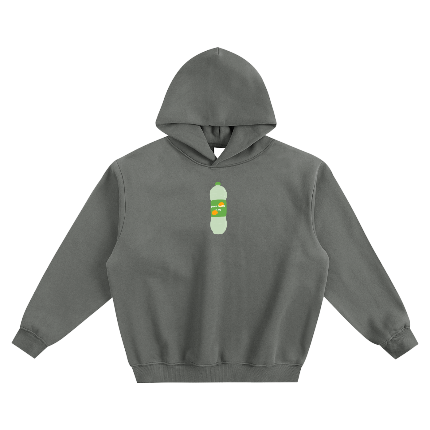 Don't Bottle It Up Fleeced Boxy Hoodie