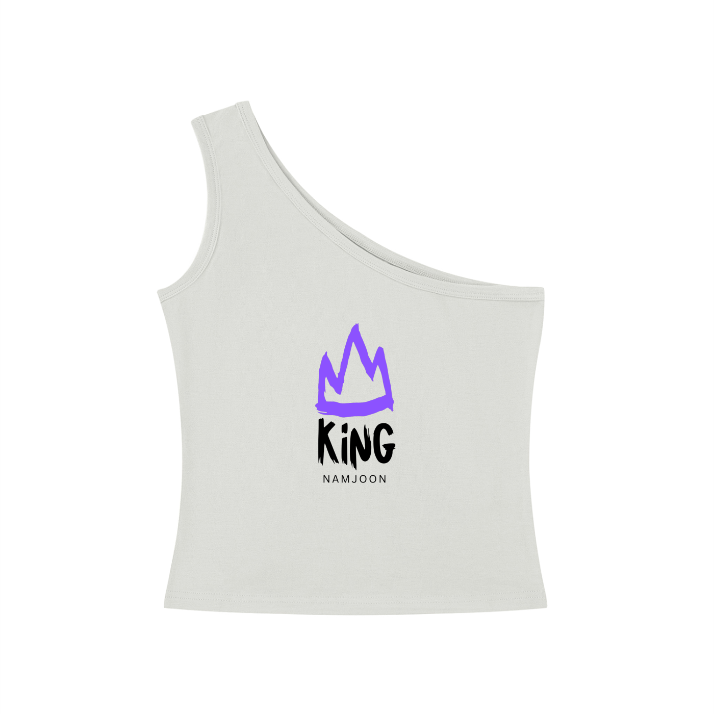 King Namjoon One-Shoulder Crop T-Shirt