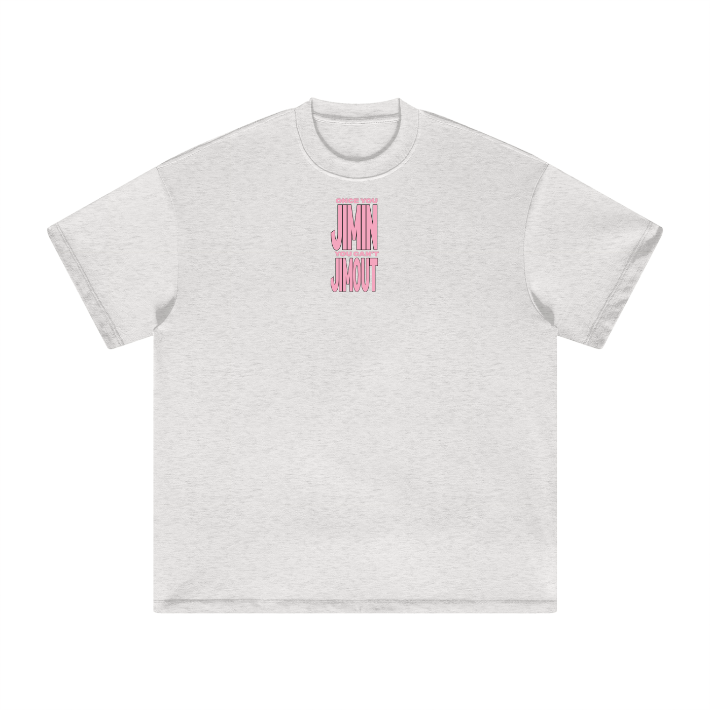 Once You Jimin You Can't Jimout (Pink) Heavyweight T-Shirt
