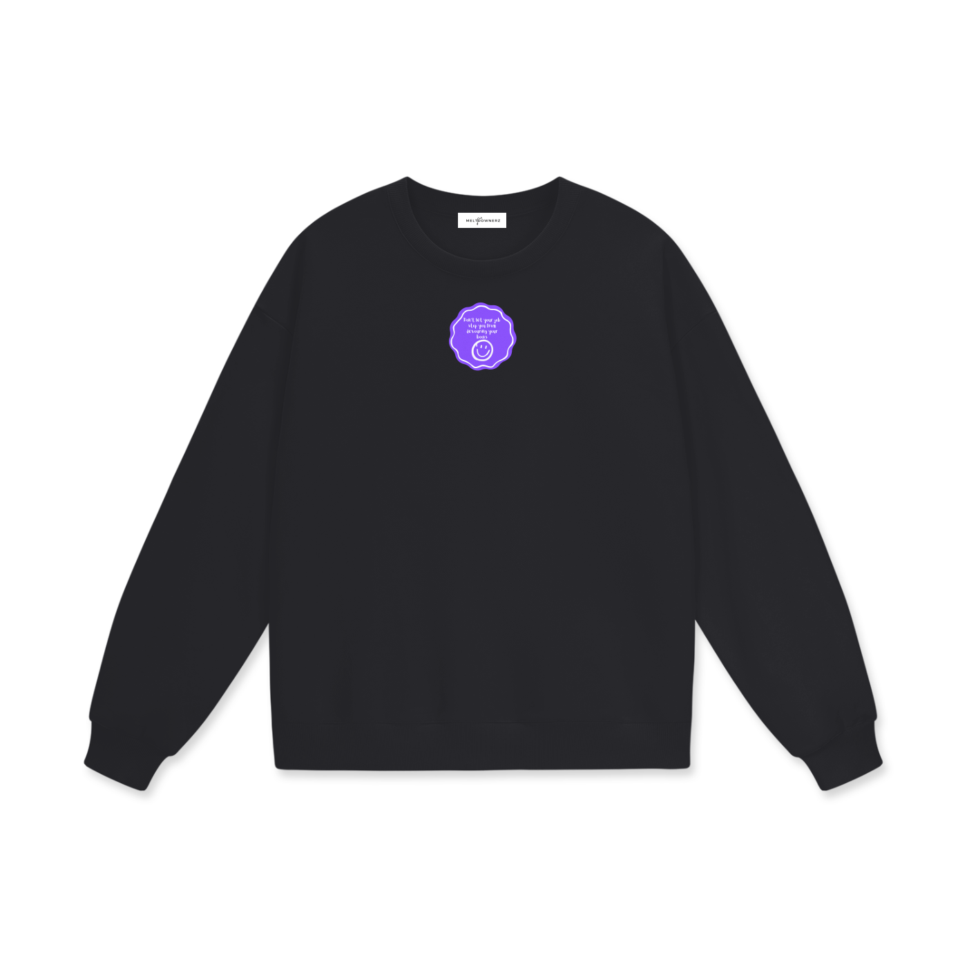 Don't Let Your Job Stop You From Devouring Your Books (Badge) Heavyweight Drop Shoulder Sweatshirt
