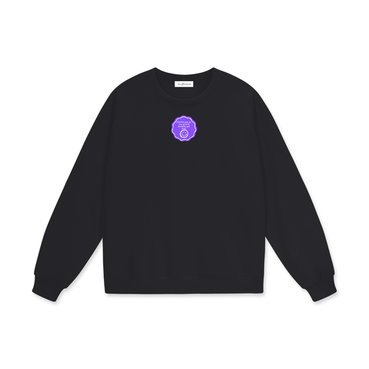 Don't Let Your Job Stop You From Devouring Your Books (Badge) Heavyweight Drop Shoulder Sweatshirt