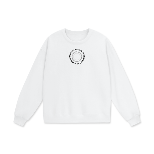 Being Neuro-Divergent Is Annoying Heavyweight Drop Shoulder Oversized Fleece Sweatshirt