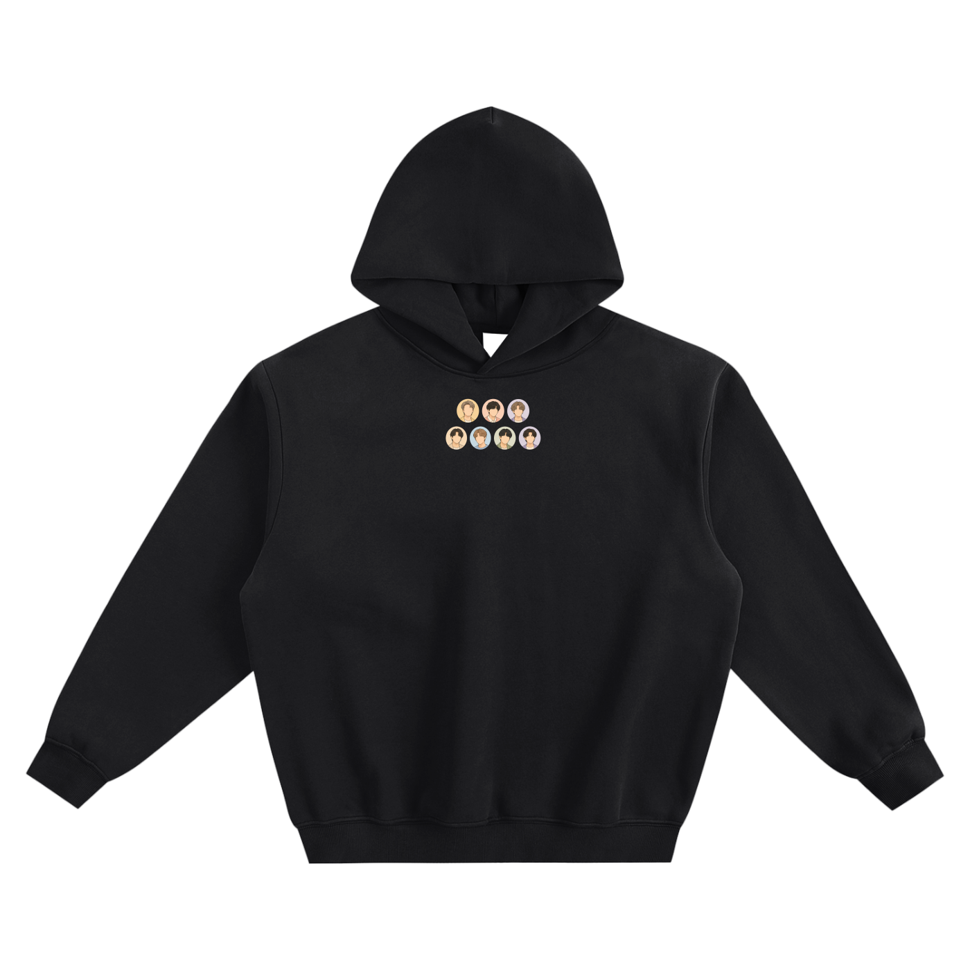 BTS All Members Fleeced Boxy Hoodie