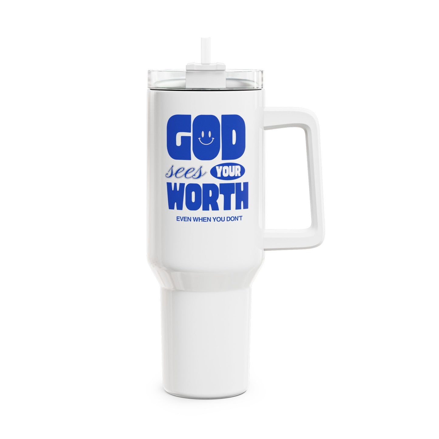 God Sees Your Worth Tumbler, 40oz