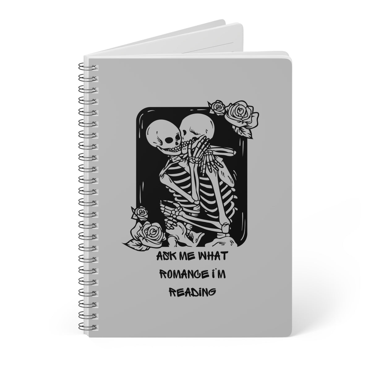 Ask Me What Romance I'm Reading (Tarot) Wirobound Softcover Notebook, A5