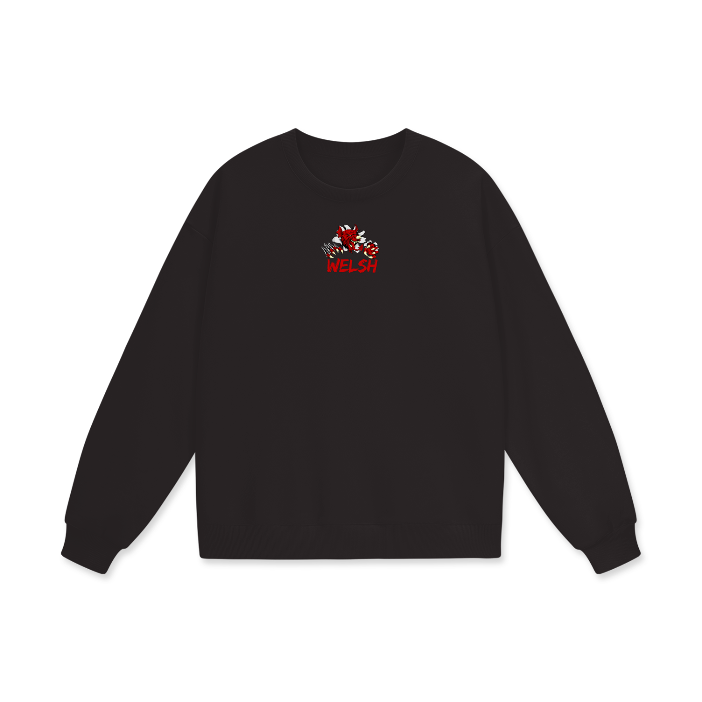 Welsh Heavyweight Drop Shoulder Oversized Fleece Sweatshirt