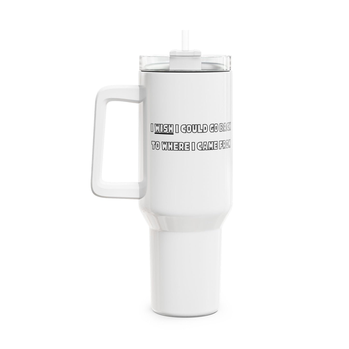 I Wish I Could Go Back To Where I Came From Tumbler, 40oz