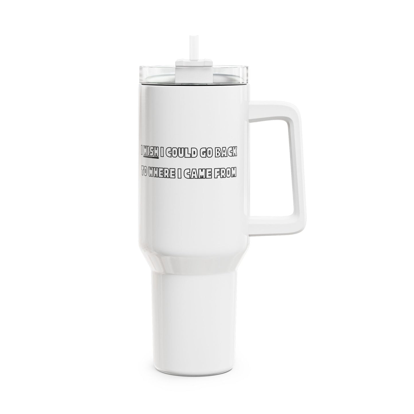 I Wish I Could Go Back To Where I Came From Tumbler, 40oz