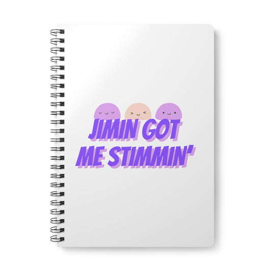 Jimin Got Me Stimmin' (Mochi) Wirobound Softcover Notebook, A5