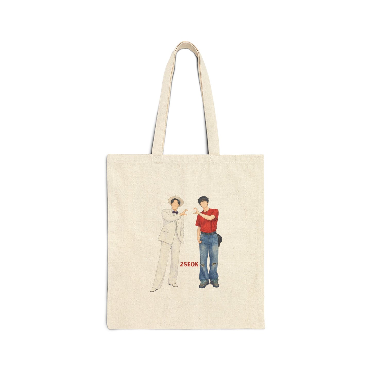 2Seok (Jin & J Hope) Cotton Canvas Tote Bag