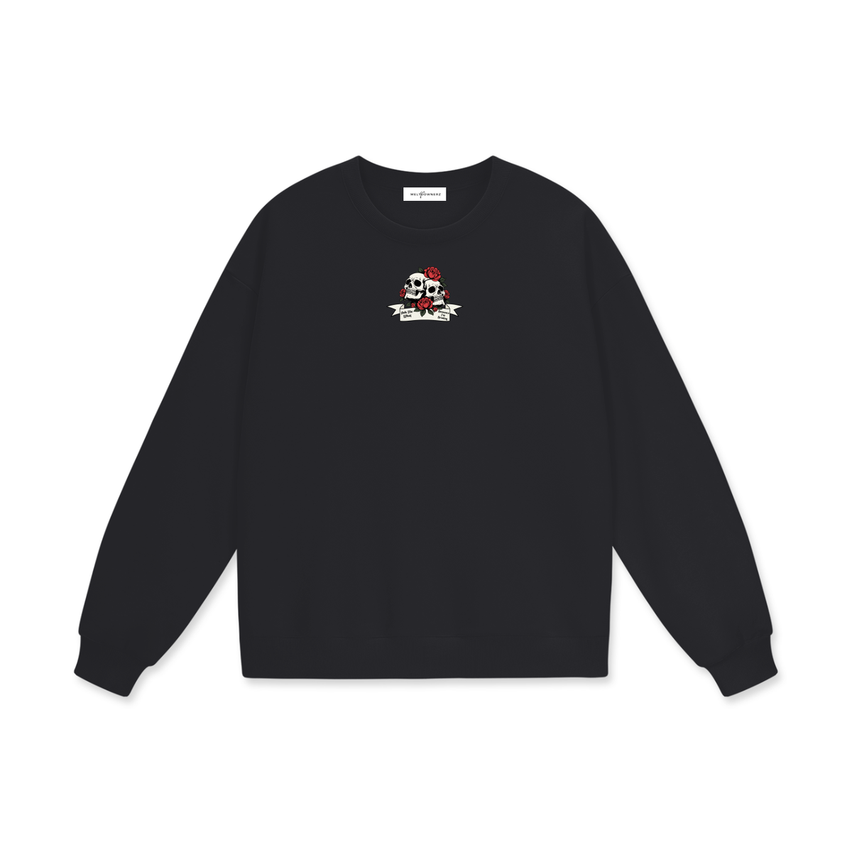 Ask Me What Romance I'm Reading (Skull) Heavyweight Drop Shoulder Sweatshirt