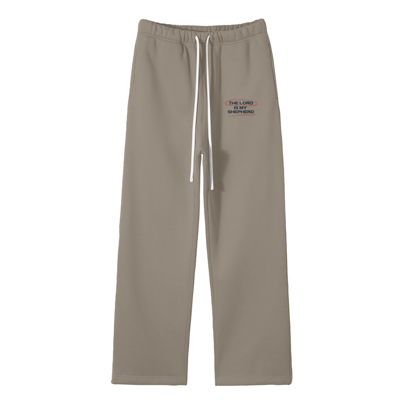 The Lord Is My Shepherd Streetwear Fleece Straight Leg Pants