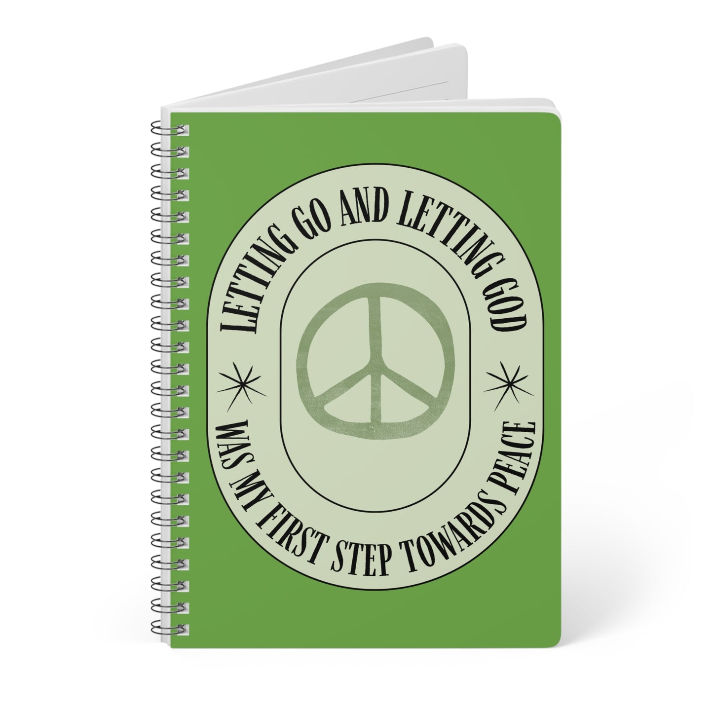 Letting Go & Letting God Wirobound Softcover Notebook, A5