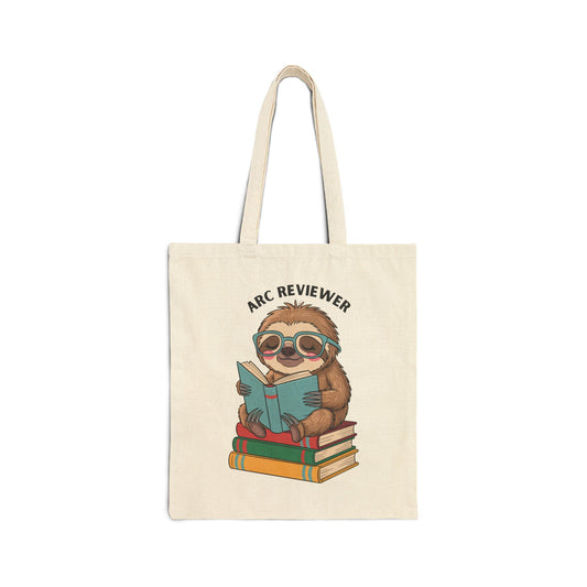 Arc Reviewer (Sloth) Cotton Canvas Tote Bag