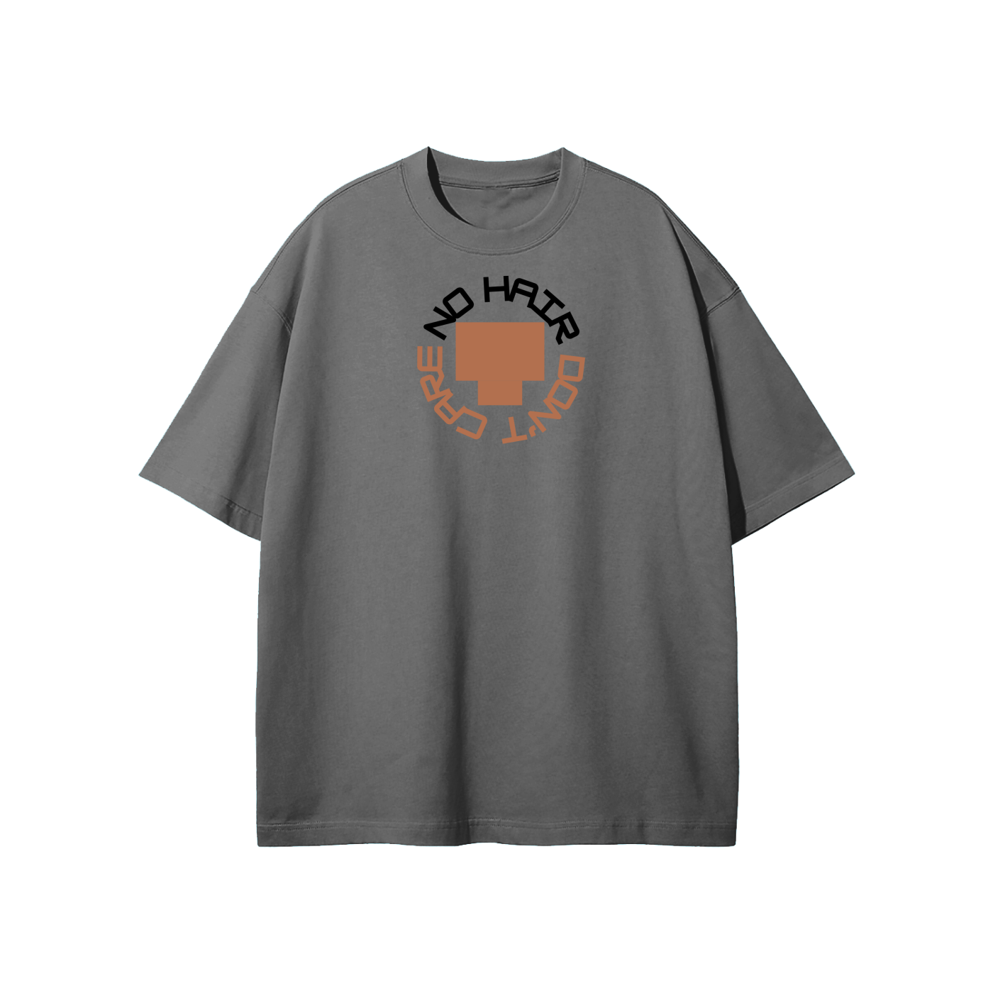 No Hair Don't Care (1) Streetwear Heavyweight Loose Fit T-Shirt