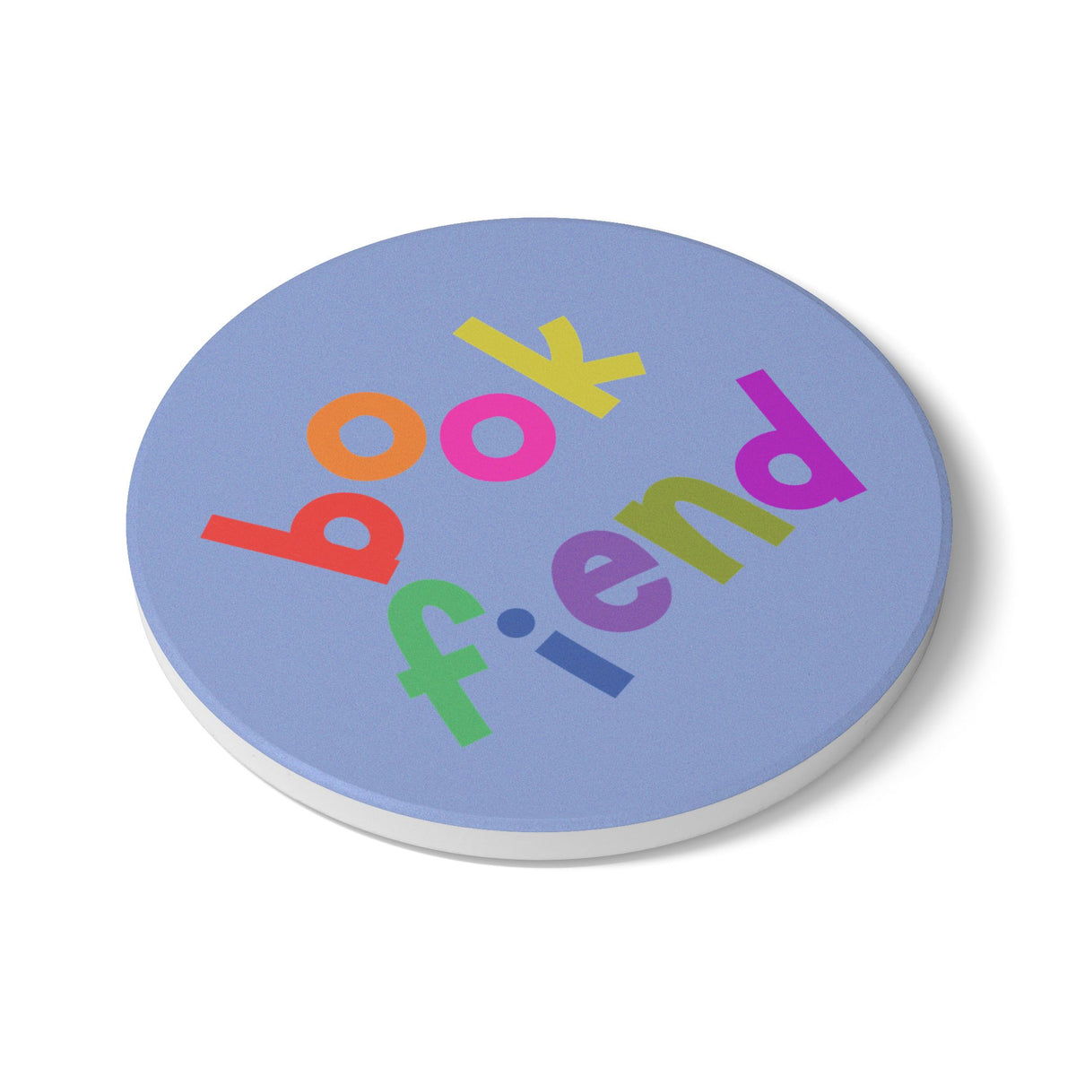 Book Fiend Ceramic Coaster