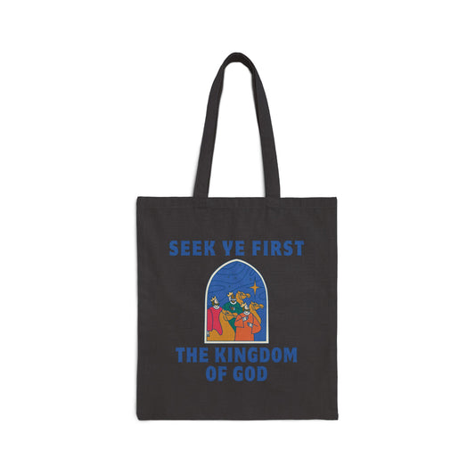 Seek Ye First Cotton Canvas Tote Bag