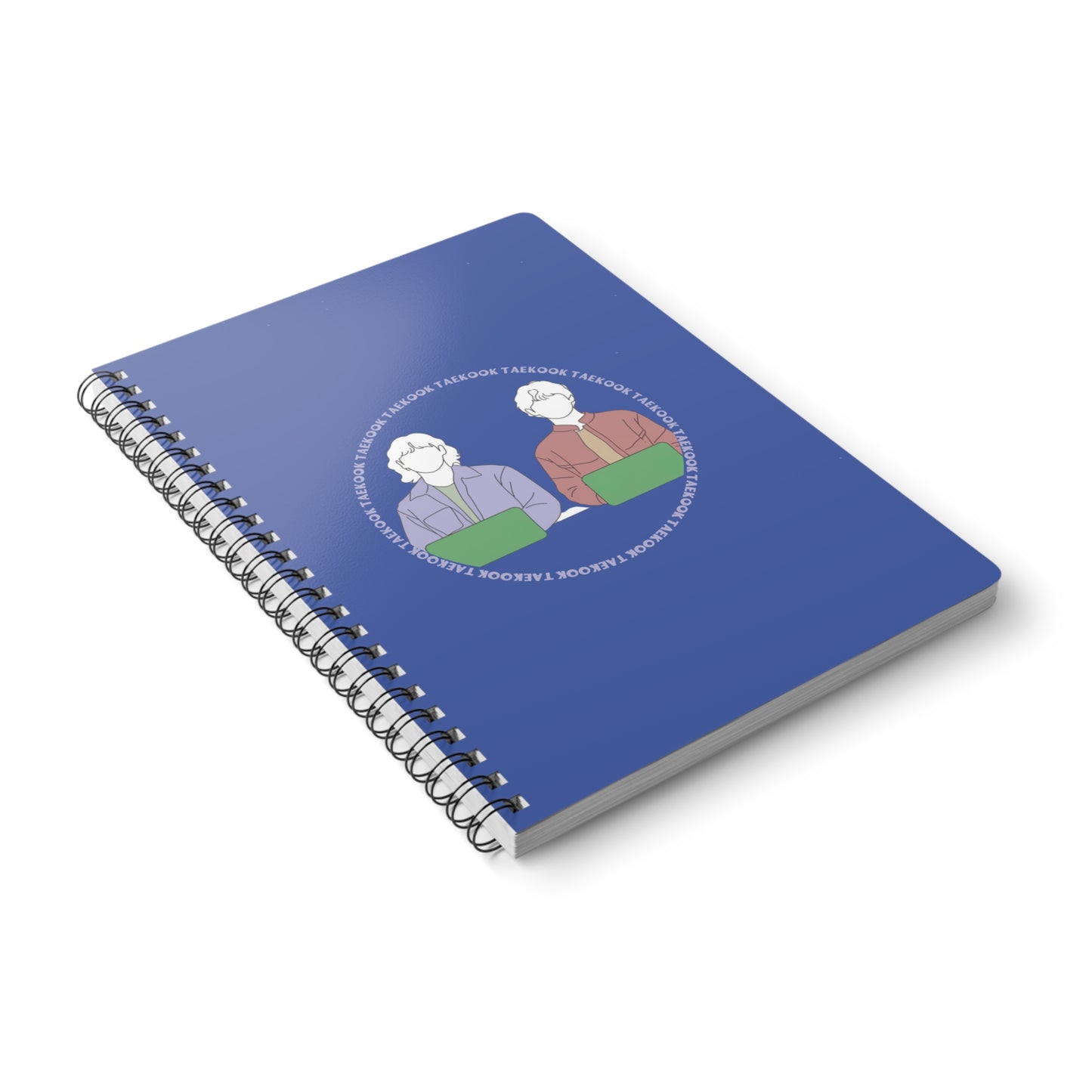 Taekook (Taehyung & Jungkook) Wirobound Softcover Notebook, A5