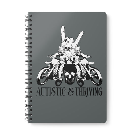 Autistic & Thriving Wirobound Softcover Notebook, A5